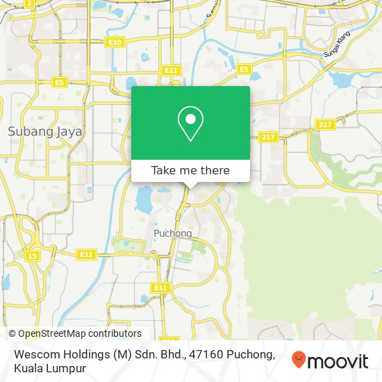 Wescom Holdings (M) Sdn. Bhd., 47160 Puchong map