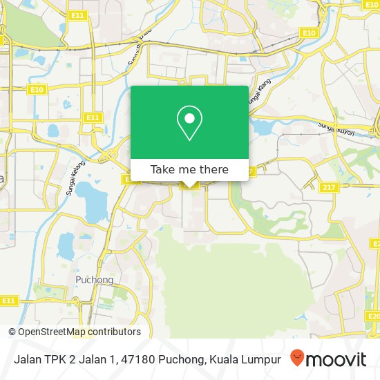 Peta Jalan TPK 2 Jalan 1, 47180 Puchong