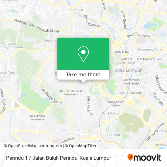 Perindu 1 / Jalan Buluh Perindu map