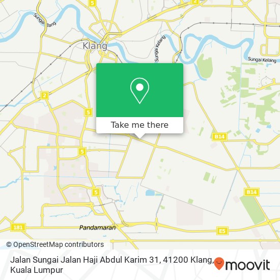 Jalan Sungai Jalan Haji Abdul Karim 31, 41200 Klang map