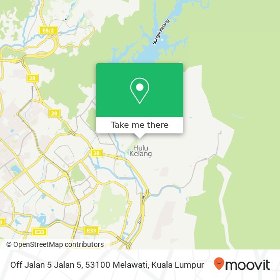 Peta Off Jalan 5 Jalan 5, 53100 Melawati