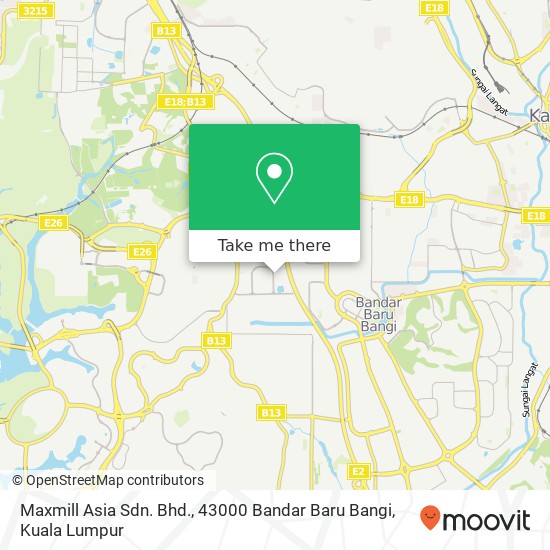 Maxmill Asia Sdn. Bhd., 43000 Bandar Baru Bangi map