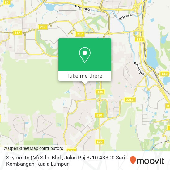 Peta Skymolite (M) Sdn. Bhd., Jalan Puj 3 / 10 43300 Seri Kembangan