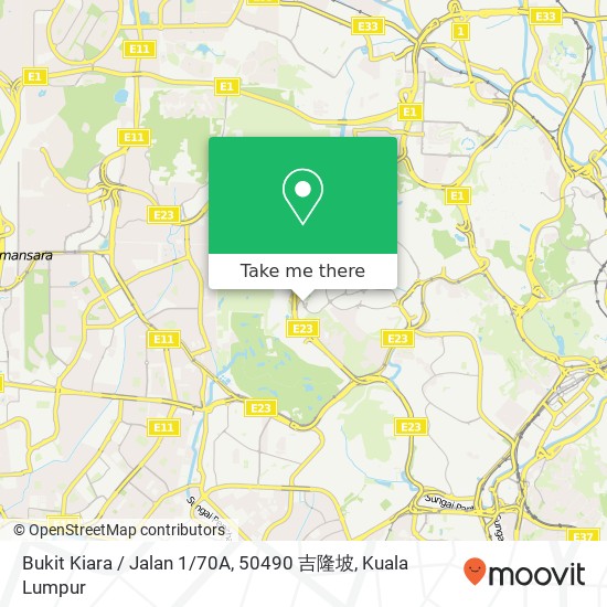 Bukit Kiara / Jalan 1 / 70A, 50490 吉隆坡 map