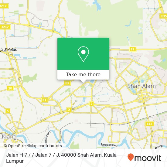 Peta Jalan H 7 / / Jalan 7 / J, 40000 Shah Alam