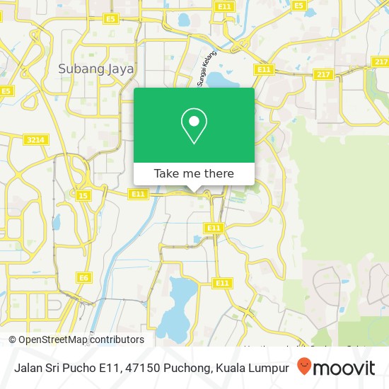 Peta Jalan Sri Pucho E11, 47150 Puchong