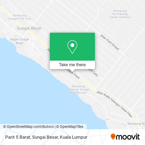 Peta Parit 5 Barat, Sungai Besar