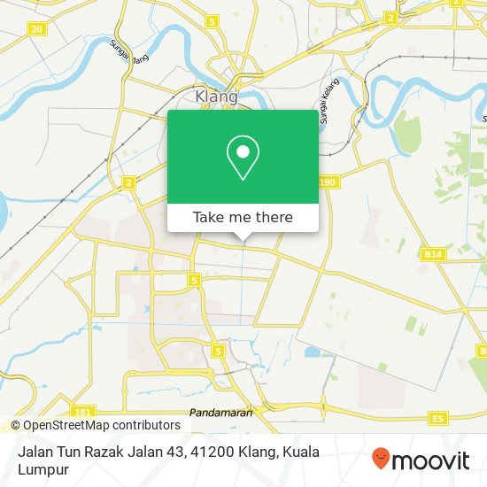 Jalan Tun Razak Jalan 43, 41200 Klang map