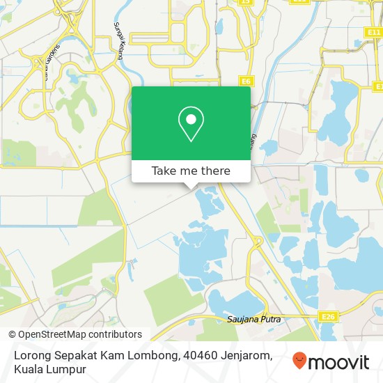 Peta Lorong Sepakat Kam Lombong, 40460 Jenjarom
