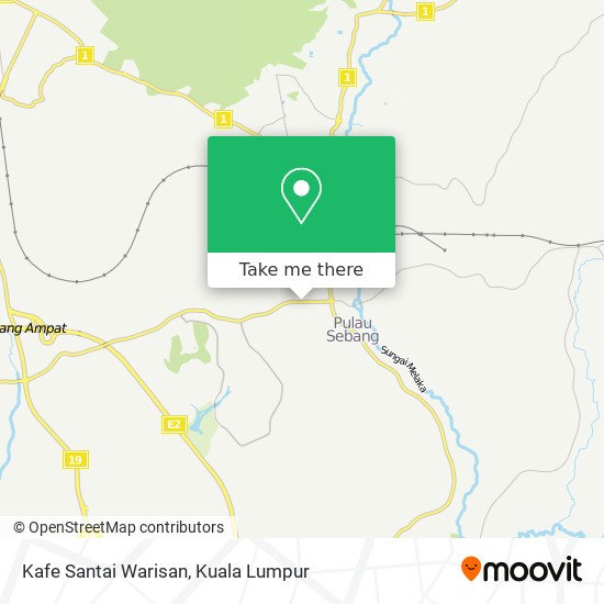 Kafe Santai Warisan map