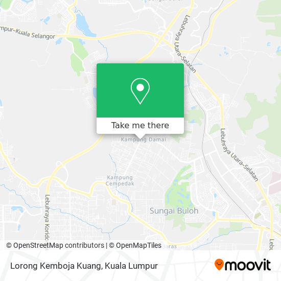 Peta Lorong Kemboja Kuang