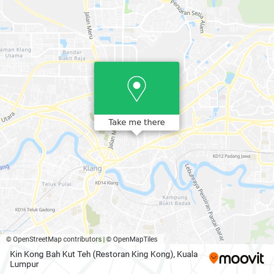 Peta Kin Kong Bah Kut Teh (Restoran King Kong)