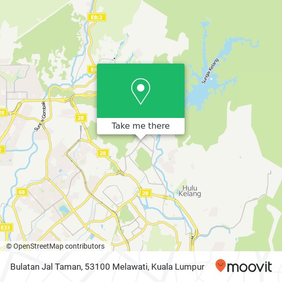 Peta Bulatan Jal Taman, 53100 Melawati