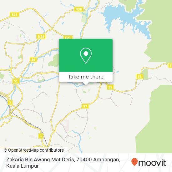 Zakaria Bin Awang Mat Deris, 70400 Ampangan map