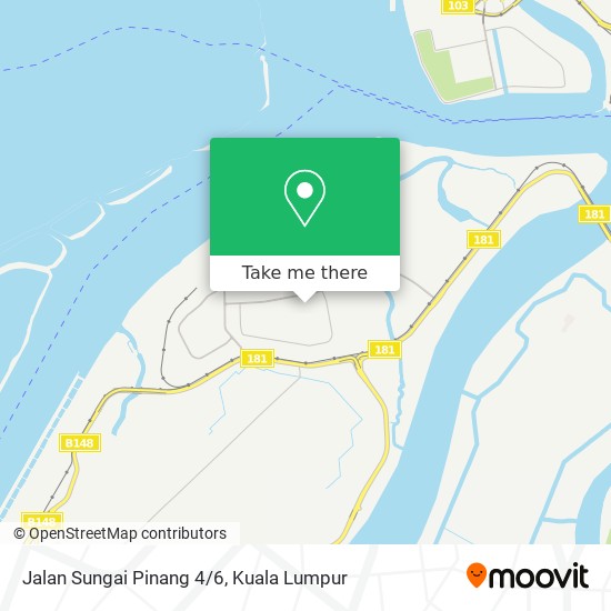 Peta Jalan Sungai Pinang 4/6