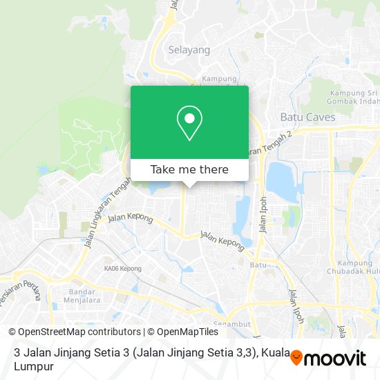 3 Jalan Jinjang Setia 3 map