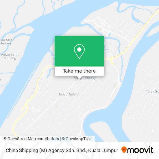 China Shipping (M) Agency Sdn. Bhd. map
