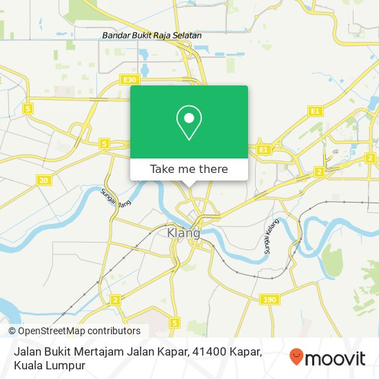 Jalan Bukit Mertajam Jalan Kapar, 41400 Kapar map