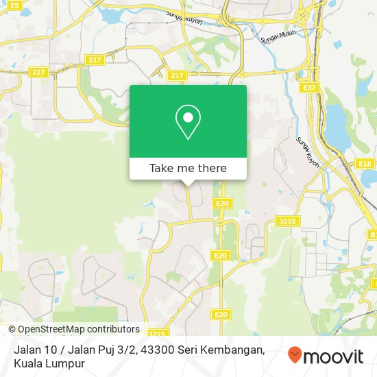 Peta Jalan 10 / Jalan Puj 3 / 2, 43300 Seri Kembangan