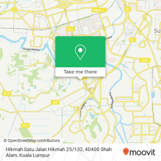 Hikmah Satu Jalan Hikmah 25 / 132, 40400 Shah Alam map