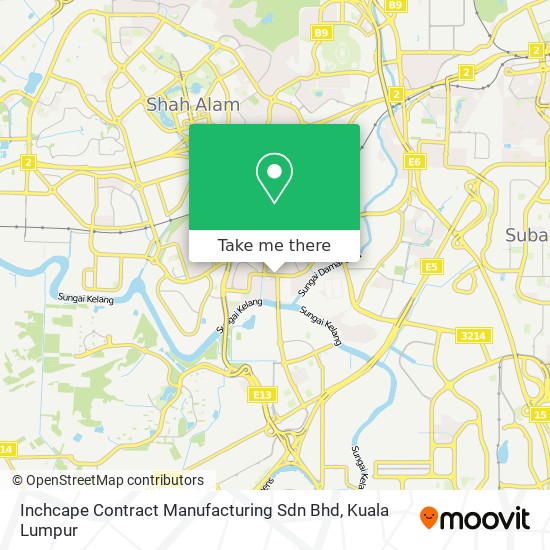 Inchcape Contract Manufacturing Sdn Bhd map