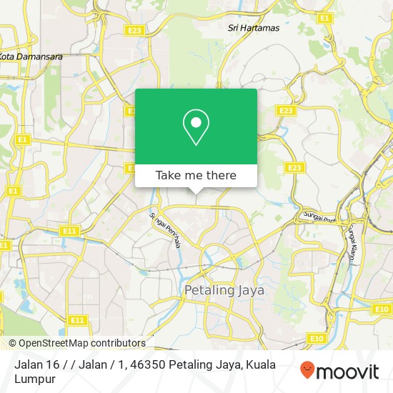 Jalan 16 / / Jalan / 1, 46350 Petaling Jaya map