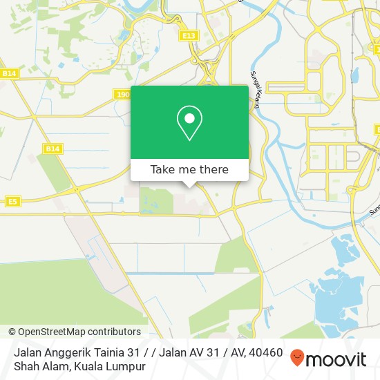 Peta Jalan Anggerik Tainia 31 / / Jalan AV 31 / AV, 40460 Shah Alam