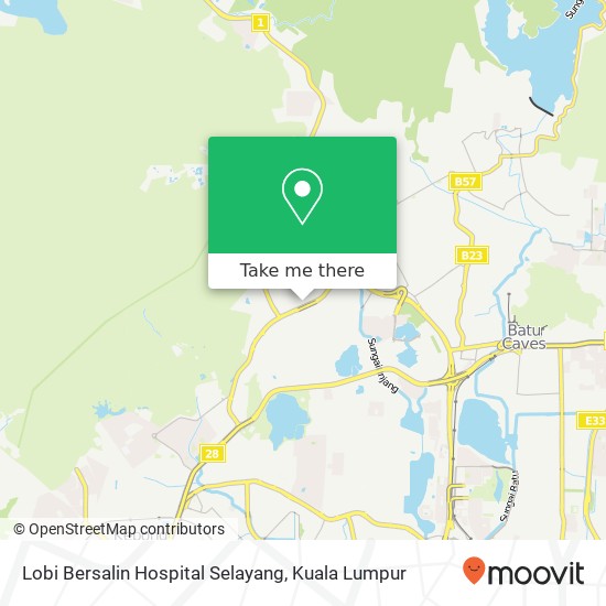 Lobi Bersalin Hospital Selayang map
