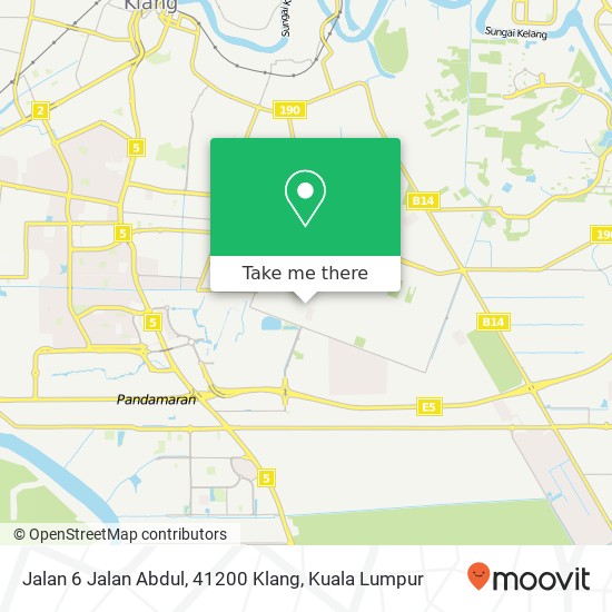 Peta Jalan 6 Jalan Abdul, 41200 Klang
