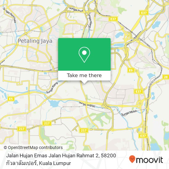 Peta Jalan Hujan Emas Jalan Hujan Rahmat 2, 58200 กัวลาลัมเปอร์