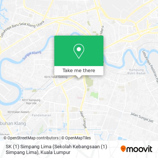 SK (1) Simpang Lima (Sekolah Kebangsaan (1) Simpang Lima) map