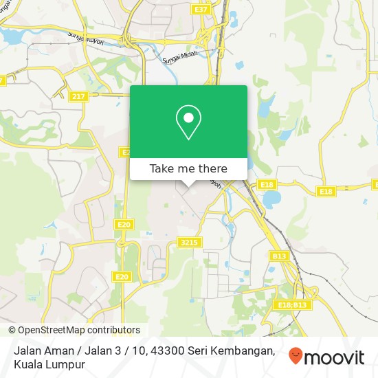 Peta Jalan Aman / Jalan 3 / 10, 43300 Seri Kembangan