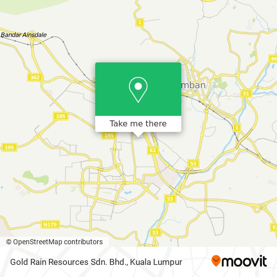 Gold Rain Resources Sdn. Bhd. map