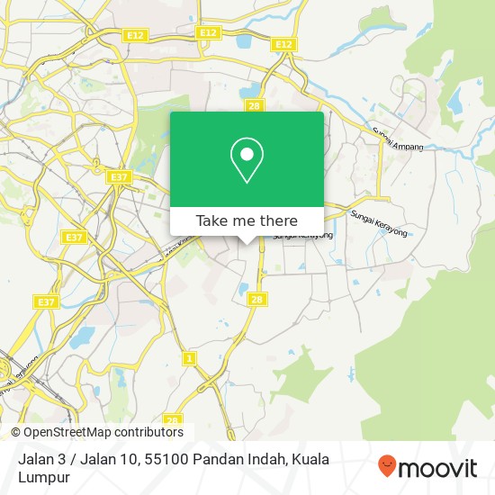 Jalan 3 / Jalan 10, 55100 Pandan Indah map