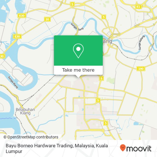 Peta Bayu Borneo Hardware Trading, Malaysia