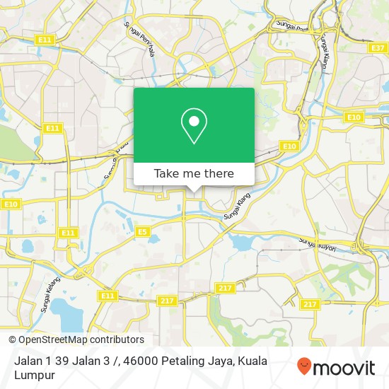 Peta Jalan 1 39 Jalan 3 /, 46000 Petaling Jaya