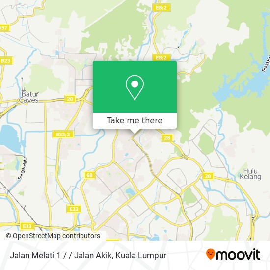 Jalan Melati 1 / / Jalan Akik map