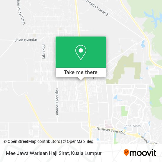 Mee Jawa Warisan Haji Sirat map