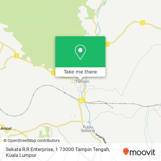 Peta Sekata R.R Enterprise, 1 73000 Tampin Tengah