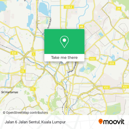 Jalan 6 Jalan Sentul map