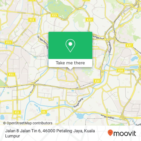 Peta Jalan 8 Jalan Tin 6, 46000 Petaling Jaya
