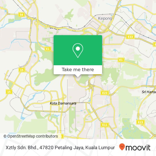 Xztly Sdn. Bhd., 47820 Petaling Jaya map