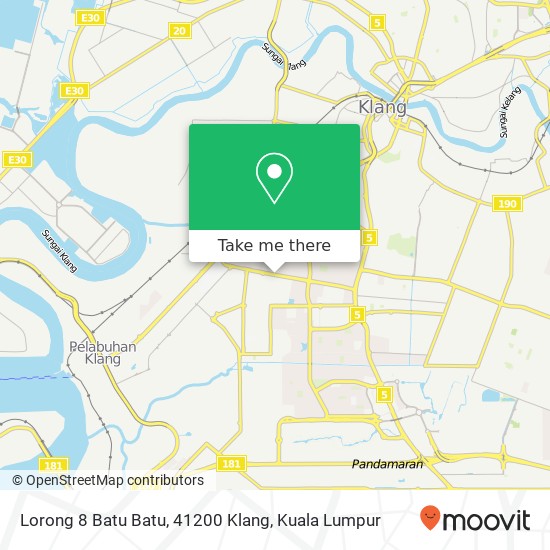 Peta Lorong 8 Batu Batu, 41200 Klang