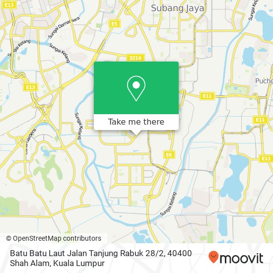 Batu Batu Laut Jalan Tanjung Rabuk 28 / 2, 40400 Shah Alam map