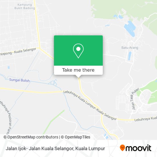 Peta Jalan Ijok- Jalan Kuala Selangor
