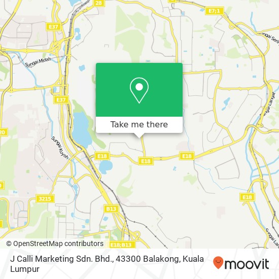 J Calli Marketing Sdn. Bhd., 43300 Balakong map