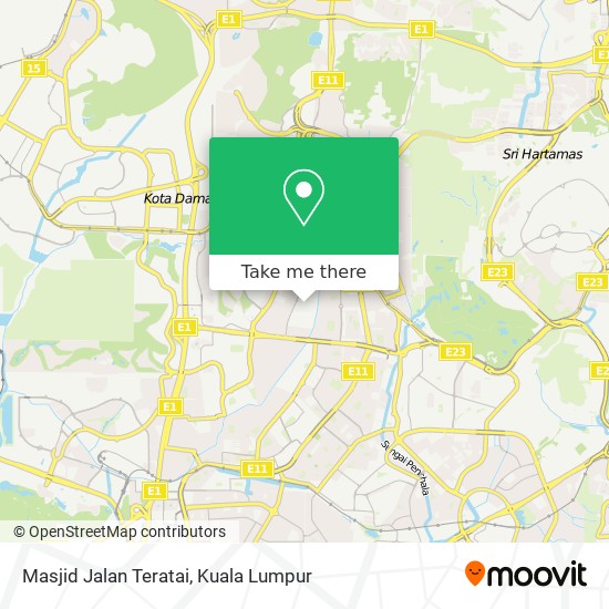 Peta Masjid Jalan Teratai
