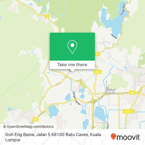 Peta Goh Eng Beow, Jalan 5 68100 Batu Caves