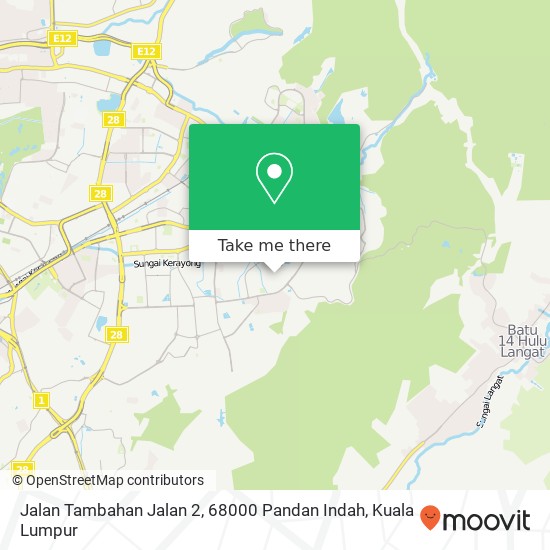 Jalan Tambahan Jalan 2, 68000 Pandan Indah map