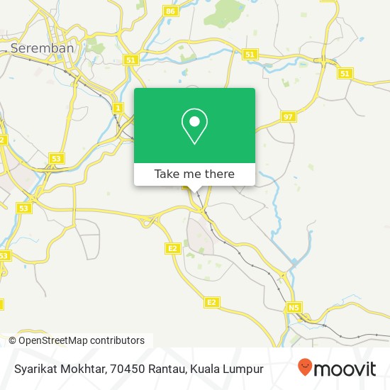 Syarikat Mokhtar, 70450 Rantau map